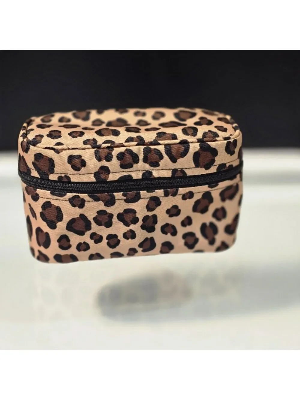 Vera Bradley Leopard Print  Make Up Bag Cosmetic Travel  Pouch